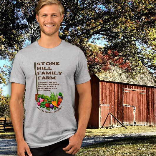 Familie Boerderij Boeren Markt Adverteren Tri-Blend Shirt