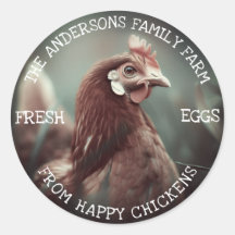 Familie Boerderij Custom Funny Chicken Fotosjabloo