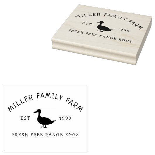  familie Boerderij eendenei kartonnen stempel (Gestempeld)