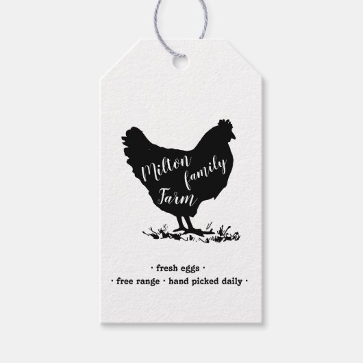 Familie Boerderij | Egg Carton Label Cadeaulabel (Voorkant)