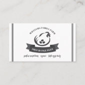 Familie Boerderij eieren QR Code Visitekaartje (Voorkant)