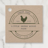  Familie Boerderij Eierkarton Sticker Bedankjes Labels (Voorkant)