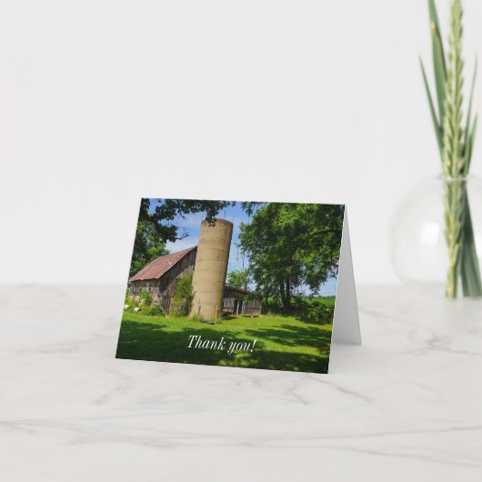 Familie Boerderij Hartelijk dank Bedankkaart (Voorkant)