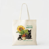 Familie Boerderij Homestead Cats Rule Gezegde Tote Bag (Voorkant)