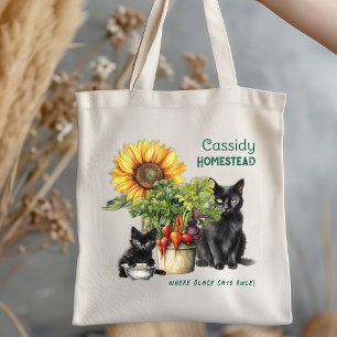Familie Boerderij Homestead Cats Rule Gezegde Tote Bag