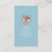 Familie Boerderij Homestead Kippen Kleurblok Visitekaartje (Achterkant)