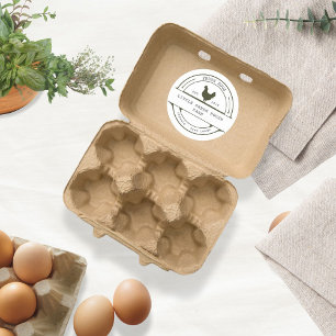  Familie Boerderij Ronde Ei Kartonnen Sticker