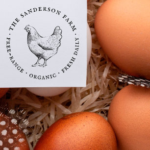  familie Boerderij rustieke eierdoos Rubberstempel