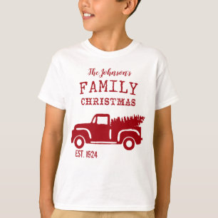 Familie Boerderij Truck Kinder Red T-shirt