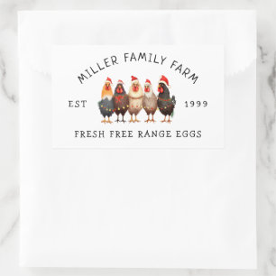  familie Boerderij vakantie editie eierkarton Rechthoekige Sticker