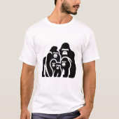 "Familie Bond Gorilla T-Shirt Design" (Voorkant)