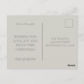 Familie boog foto kerst briefkaart (Achterkant)