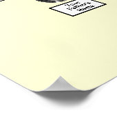 Familie Boom Ovaal Foto Bloemen Rand Title Cream Poster (Hoek)