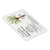 Familie Boom Reünie Uitnodiging Magnet Magneet (Rechterzijde)