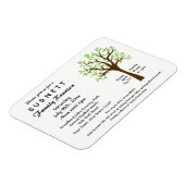 Familie Boom Reünie Uitnodiging Magnet Magneet (Linkerzijde)