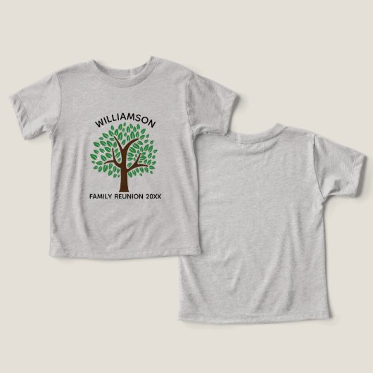 Familie Boom Schattige Custom Reunion Party (Ontwerp Voorkant & Achterkant)