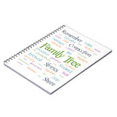 Familie Boom Woord Kunst Notitieboek (Linkerzijde)