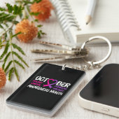 Familie borstkanker en huiselijk geweld sleutelhanger (Voorkant Rechts)