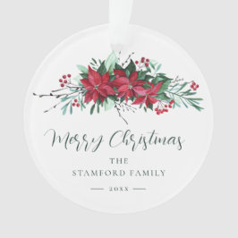 Familie Botanische Kerst Feestdagen Ornament