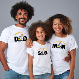 Familie Bouw Verjaardag Moeder Vader Zus T-shirt