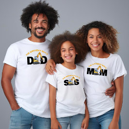 Familie Bouw Verjaardag Moeder Vader Zus T-shirt