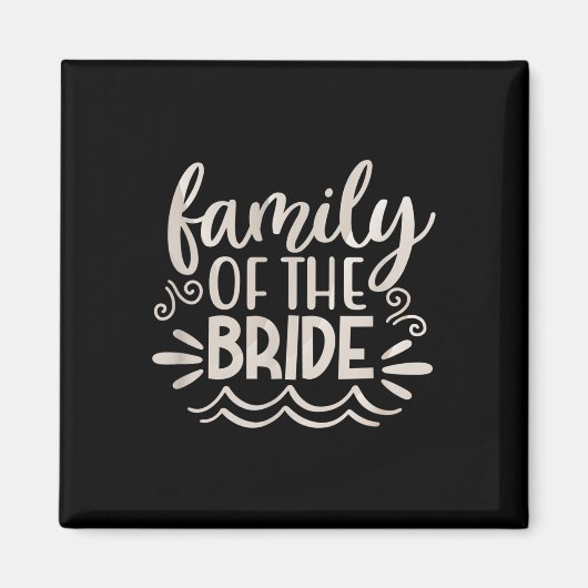 Familie Bride Squad T - shirts Weddenschap Gift Vr Magneet (Voorkant)