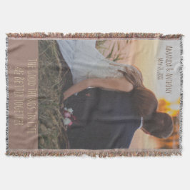 Familie bruiloft en echtpaar deken