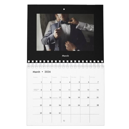 Familie bruiloft foto kalender (Mar 2026)