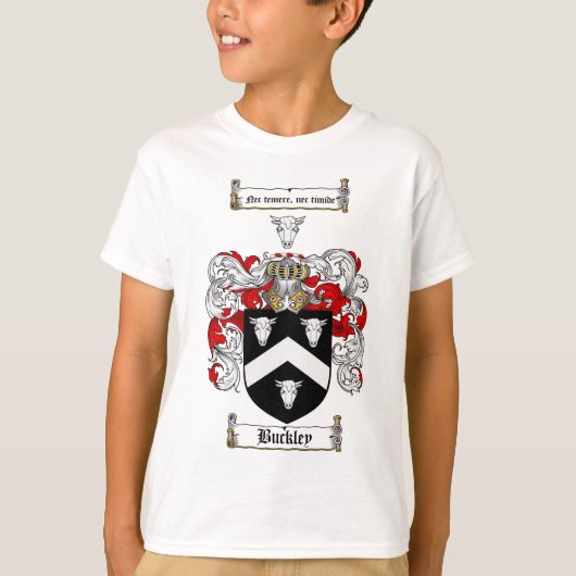 FAMILIE BUCKLEY CREST - BUCKLEY COAT VAN WAPENS T-SHIRT (Voorkant)