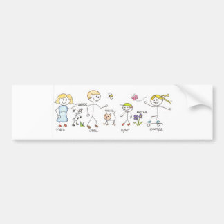 Familie Bumpersticker