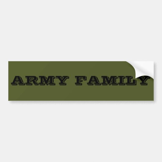 Familie Bumpersticker Leger (Voorkant)