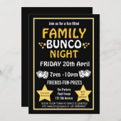 Familie bunco night, bunco party PTA event PTO Kaart (Voorkant / Achterkant)
