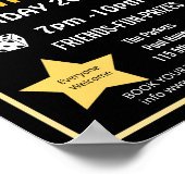 Familie bunco night, bunco party PTA event PTO Poster (Hoek)