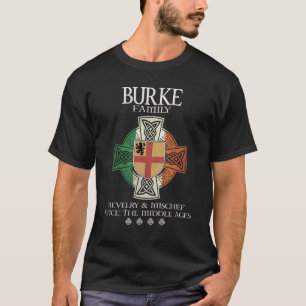 Familie Burke arm Ierland Iers Keltisch kruis T-shirt