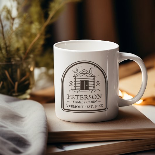 Familie Cabin Rustiek Hout Gepersonaliseerde Decor Koffiemok