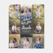 familie cadeau 8 foto kleinkind eenvoudig fleece deken (Voorkant)