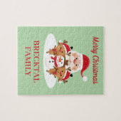 Familie cadeau! Gepersonaliseerde kerst puzzel Legpuzzel (Horizontaal)
