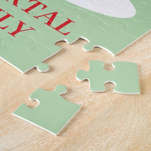 Familie cadeau! Gepersonaliseerde kerst puzzel Legpuzzel (Zijkant)