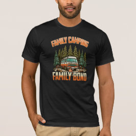 Familie Camping Bond: Buitenplezier en avontuur T-shirt