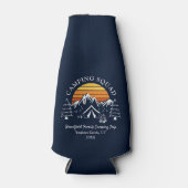 Familie Camping Matching Retro Custom Vacking Flesjeskoeler (Voorkant)