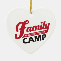 Familie Camping Ornament.
