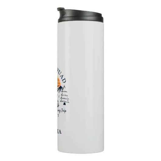 Familie Camping Squad Matching Vakantie Custom Thermosbeker (Geroteerd rechts)