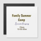 Familie camping vakantie aangepaste naam datumZome (Voorkant / Achterkant)