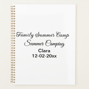 Familie camping vakantie aangepaste naam datumZome Planner