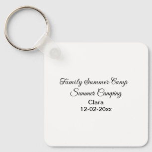Familie camping vakantie aangepaste naam datumZome Sleutelhanger