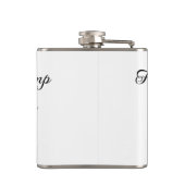 Familie camping vakantie aangepaste naam toevoegen heupfles (Achterkant)