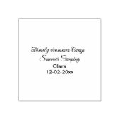 Familie camping vakantie aangepaste naam toevoegen rubberstempel (Afrduk)