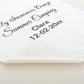 Familie camping vakantie aangepaste naam toevoegen sherpa deken (3/4)