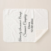 Familie camping vakantie aangepaste naam toevoegen sherpa deken (Voorkant (horizontaal))