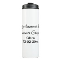 Familie camping vakantie aangepaste naam toevoegen